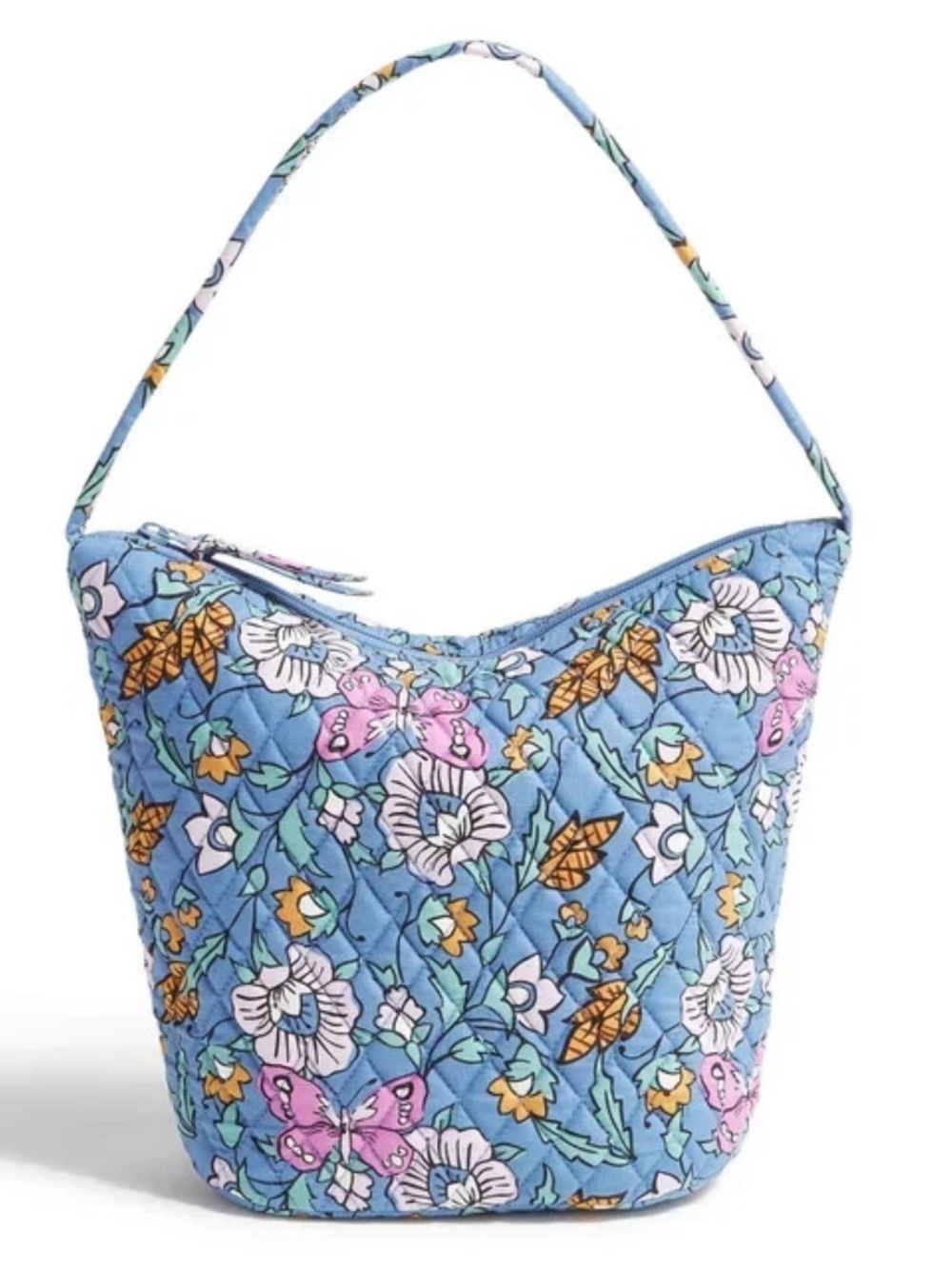Wild Prairie Slouchy Bucket Shoulder Bag  Vera Bradley Butterfly NWT